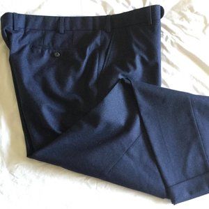 NEW $350 Navy Hiltl Columbus Wool Trousers 40x31 40 x 31